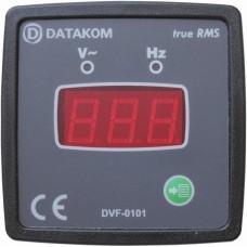 DATAKOM DVF-0101 Вольтметр-частотомір, 1 фаза, 72x72mm