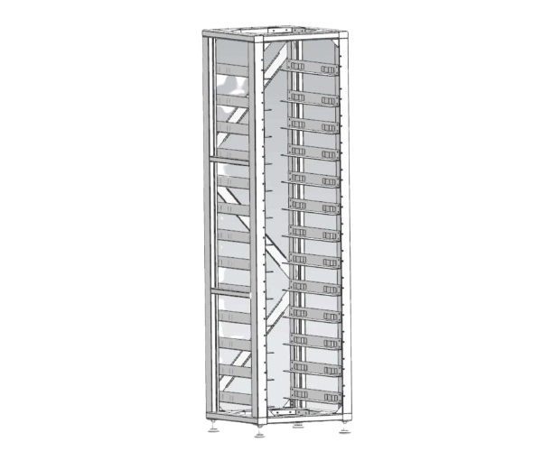 Стандартна стійка 19 дюймів, (12 шт.) 3U-HRACK Deye Стандартна стійка 19 дюймів, (12 шт.) 3U-HRACK Deye