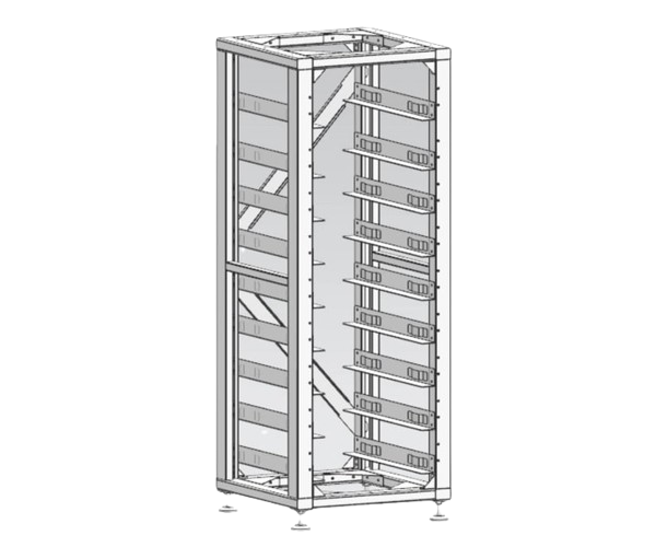 Стандартна стійка 19 дюймів, (8 шт.) 3U-LRACK Deye Стандартна стійка 19 дюймів, (8 шт.) 3U-LRACK Deye