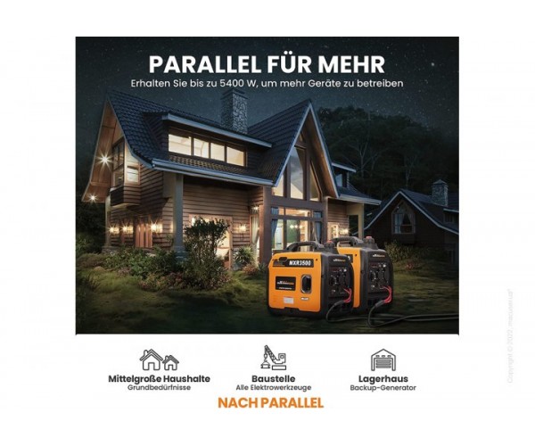 Генератор бензиновий інверторний MXR3500 MaXpeedingRods (3,0 kW)