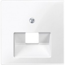Накладка RJ 45, нахила, Merten System M (білий блиск ТП) Schneider Electric