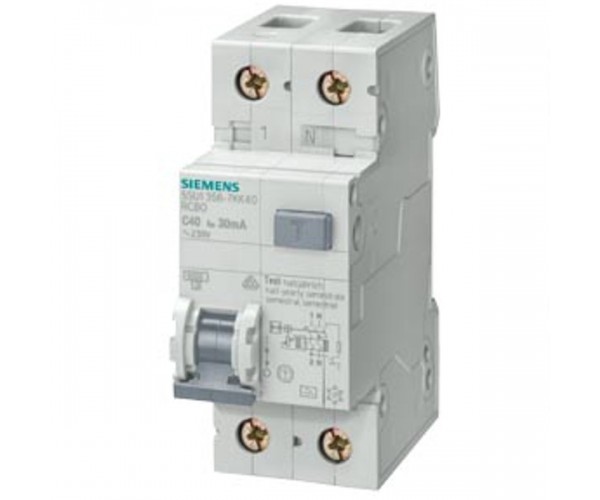 Дифференциальный автомат ТИП AC IFN 30MA, 6KA, 1+N-ПОЛ. ТИП B 16A SIEMENS