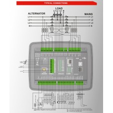 DATAKOM D-500-MK3 Багатофункціональний контролер генератора/двигуна/АВР з MPU + J1939