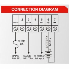 DATAKOM BC-245 (24V/5A, DIN rail) Зарядний пристрій акумулятора / Стабілізований блок живлення