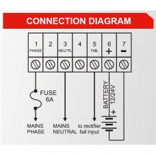DATAKOM BC-5A (Auto12V/24V, 5A, DIN rail) Зарядний пристрій акумулятора