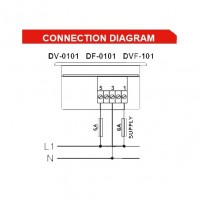 DATAKOM DF-0101 Частотомер, 1 фаза, 96x48мм