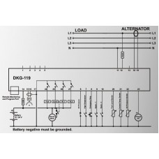 DATAKOM DKG-119J Модуль ручного та дистанційного старту з портом J1939