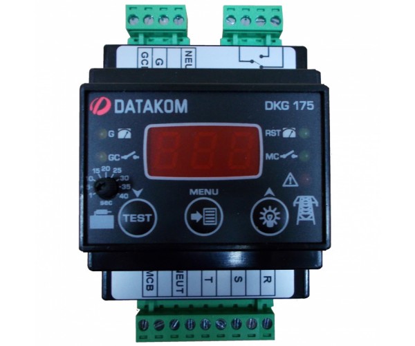 DATAKOM DKG-175 Контролер автоматичного введення резерву (АВР), 230/400 VAC, монтаж на DIN рейку