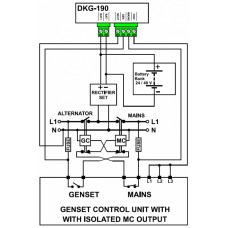DATAKOM DKG-190 Контролер заряду акумуляторних систем електроживлення