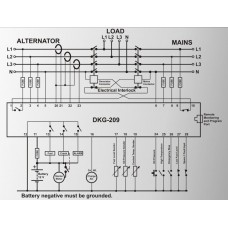 DATAKOM DKG-209 Контролер управління та синхронізації, стандартна версія