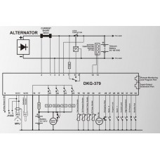 DATAKOM DKG-379-MPU-ANL Багатофункціональний контролер керування генератором постійного струму 0-10V аналоговий вихід