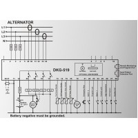 DATAKOM DKG-519-CAN Контроллер ручного и дистанционного управления генератором J1939