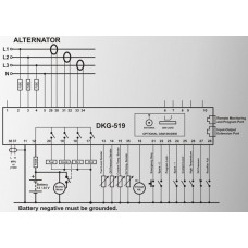 DATAKOM DKG-519-CAN Контролер ручного та дистанційного керування генератором з J1939