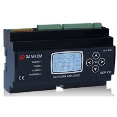 DATAKOM DKM-430 Багатофункціональний аналізатор, 30 входів CT, 1,9-дюймовий РК-дисплей, RS-485, USB/пристрій, 2 входи, 2 виходи, модем GPRS (AC&DC живлення)