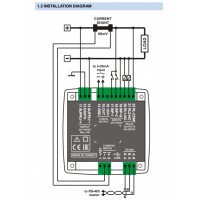 DATAKOM DKM-250 DC Анализатор сети постоянного тока, 96x96mm, RS-485