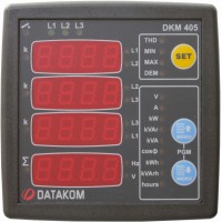 DATAKOM DKM-405 Анализатор электросети, 170-275V питания, 96x96mm, дополнительный вход/выход