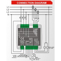 DATAKOM DKM-409 Анализатор сети, 96x96mm, RS-485, прил. вход/выход