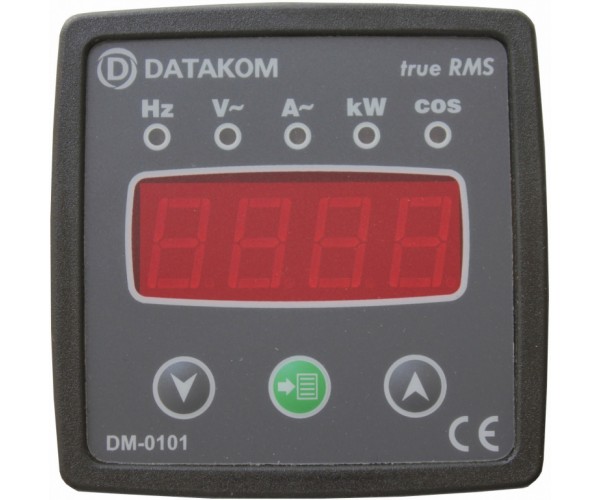 DATAKOM DM-0101 Мультиметр, 1 фаза, 72x72mm