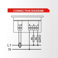 DATAKOM DM-0101 Мультиметр, 1 фаза, 72x72mm