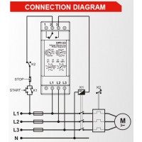 DATAKOM DPR-03 Контроллер защиты по напряжению, 260-520В (Фаза-Фаза)