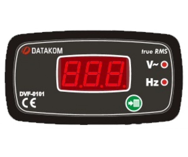 DATAKOM DVF-0101 Вольтметр-частотомір, 1 фаза, 96x48мм