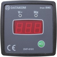 DATAKOM DVF-0101 Вольтметр-частотомер, 1 фаза, 72x72mm