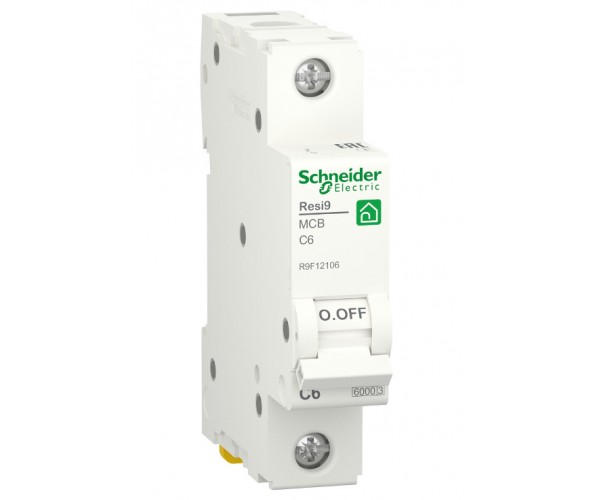 Автоматический выключатель RESI9 6kA 1P 6A B Schneider Electric