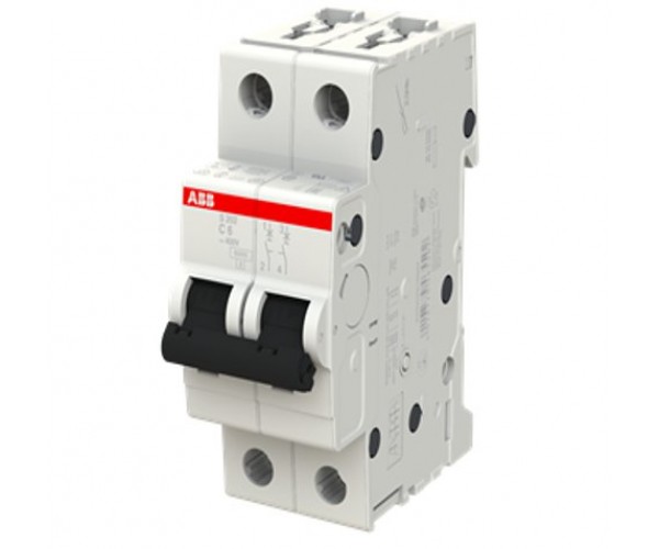 S202-C16 миниатюрный 2P Автоматический выключатель 16А C 6kA System pro M compact ABB
