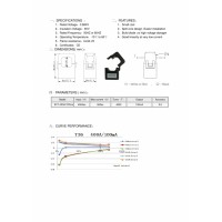 DATAKOM Трансформатор струму 400А/0,1А 4000 витків для DKM-430, розімкнутого типу