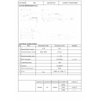 DATAKOM Токовий трансформатор 63A/0.1A 630 витків для DKM-430, замкнутого типу