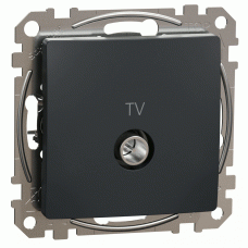 Розетка TV кінцева 4dB, Sedna Design (чорний)