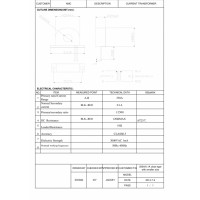 DATAKOM Токовий трансформатор 250A/0.1A 2500 витків для DKM-430, замкнутого типу