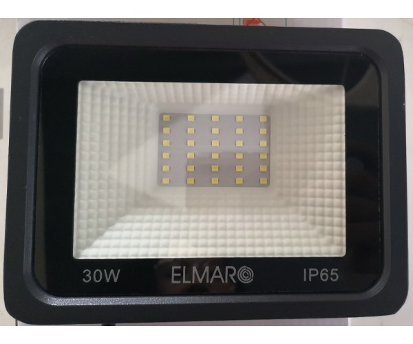 LED прожектор LFLT 30Вт 6400К 2850Lm IP65 чорний ELMAR