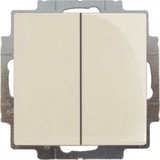 2006/5 UC-92-507 Выключатель 2-клавишный (вс. 5) Basic 55 цвет-слоновая кость ABB